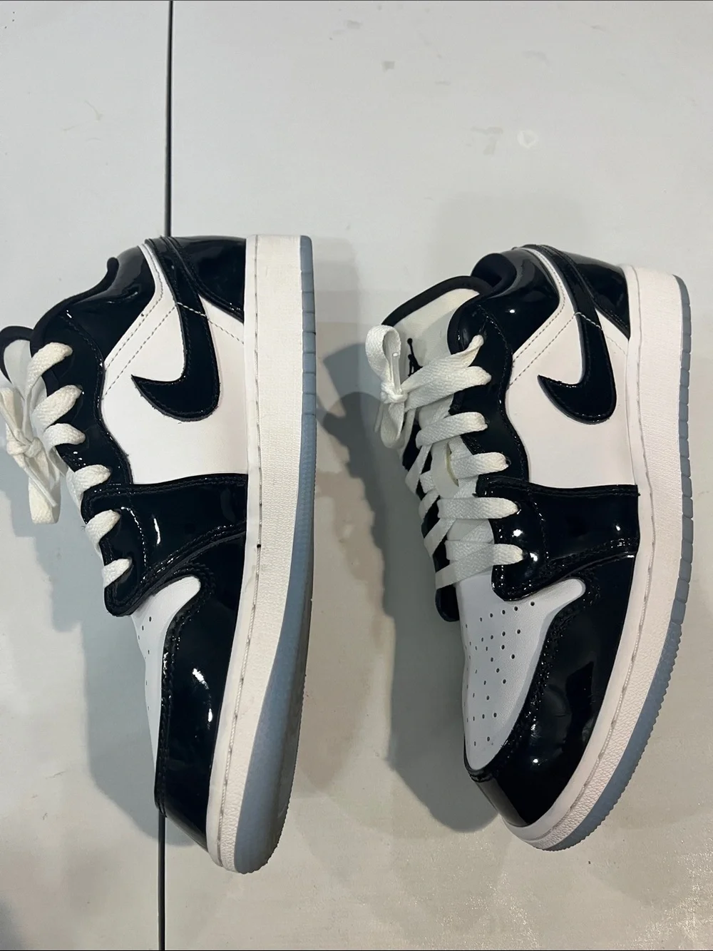Nike Kids Black and White Low-Top Sneakers